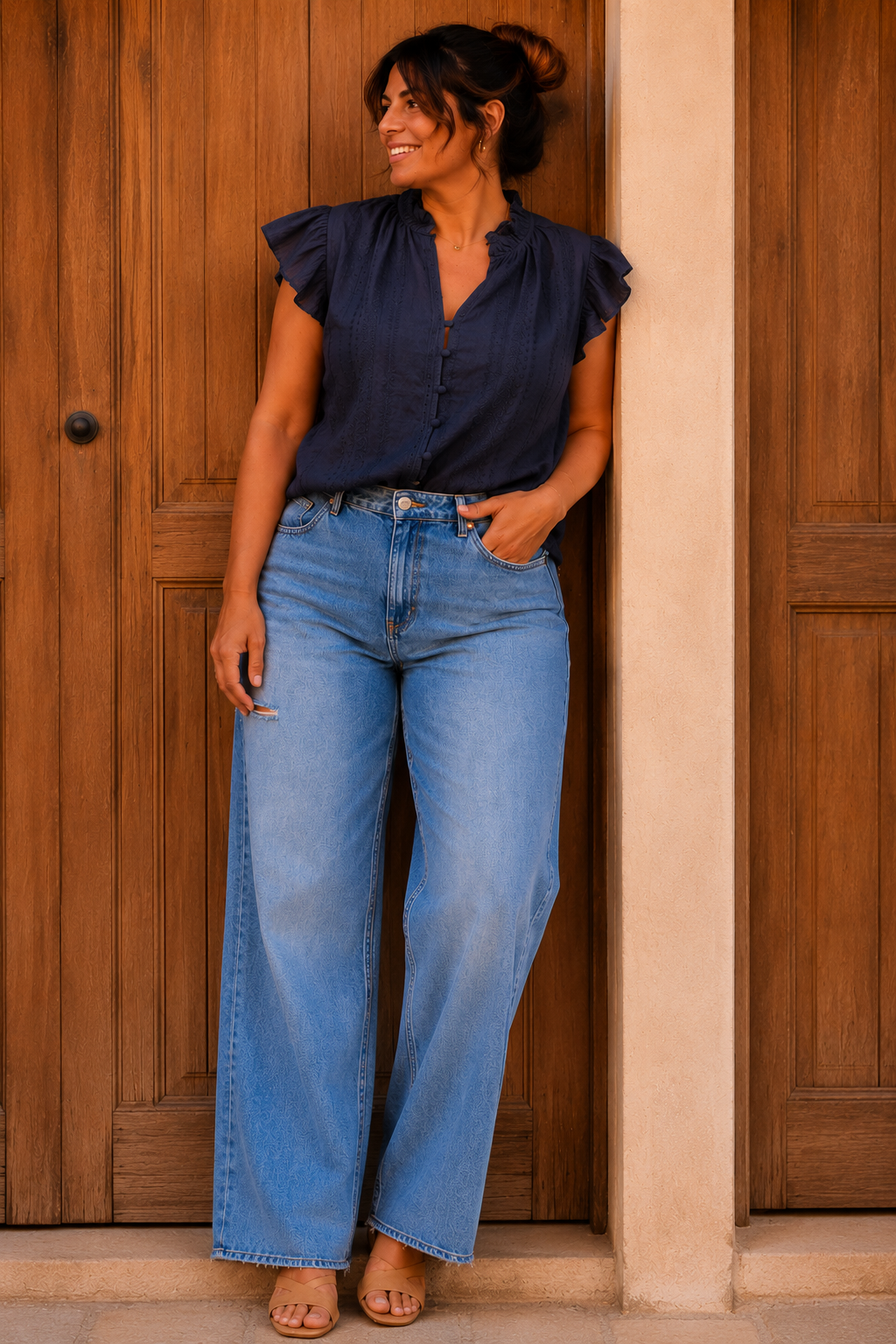 Blouse Élina Marine
