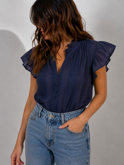 Blouse Élina Marine