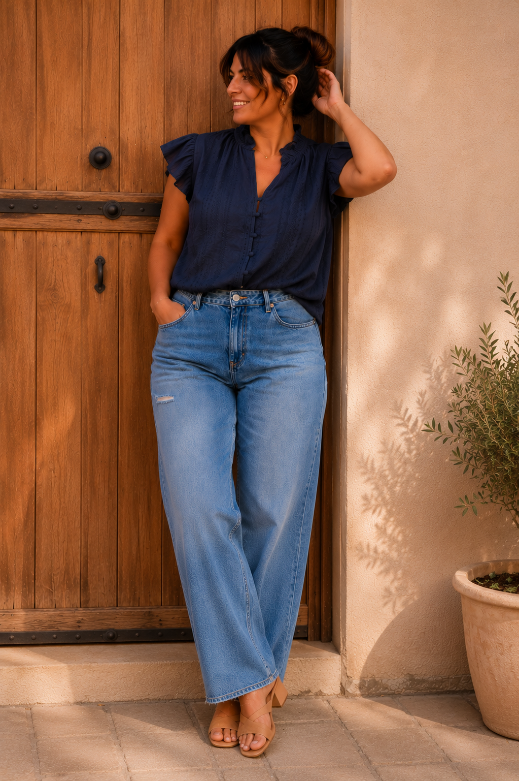 Blouse Élina Marine