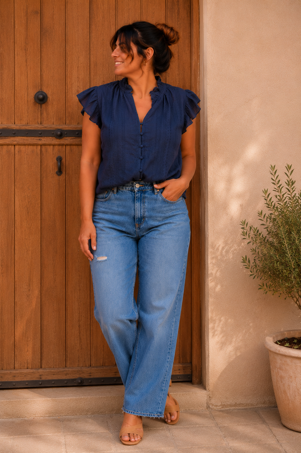 Blouse Élina Marine