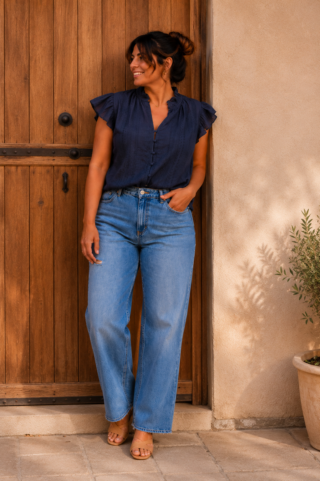 Blouse Élina Marine
