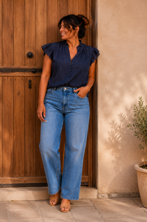 Blouse Élina Marine
