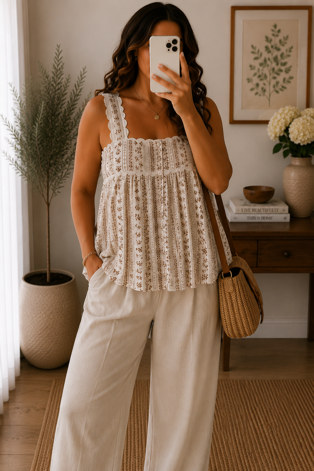 Top Bohème Fleuri