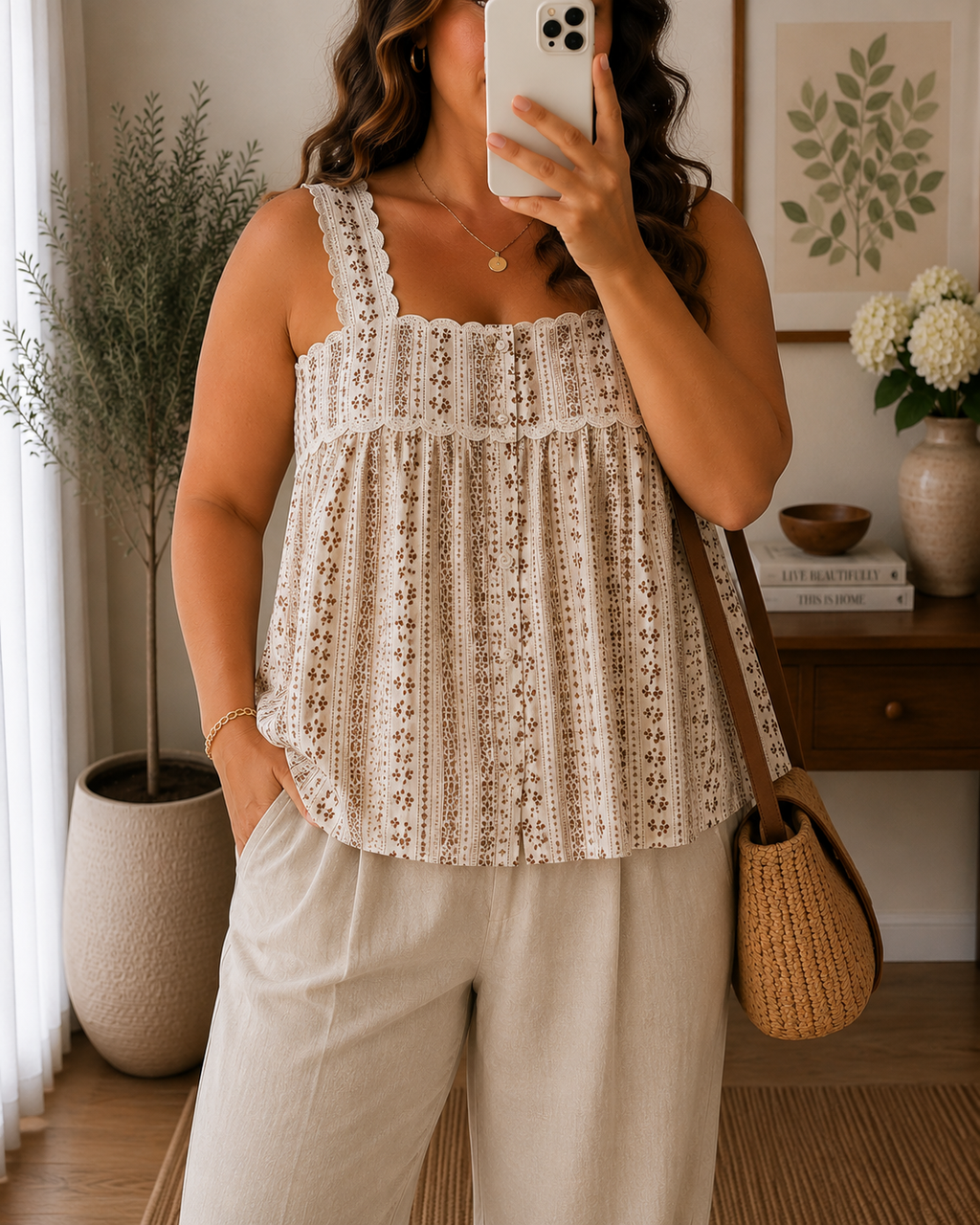 Top Bohème Fleuri