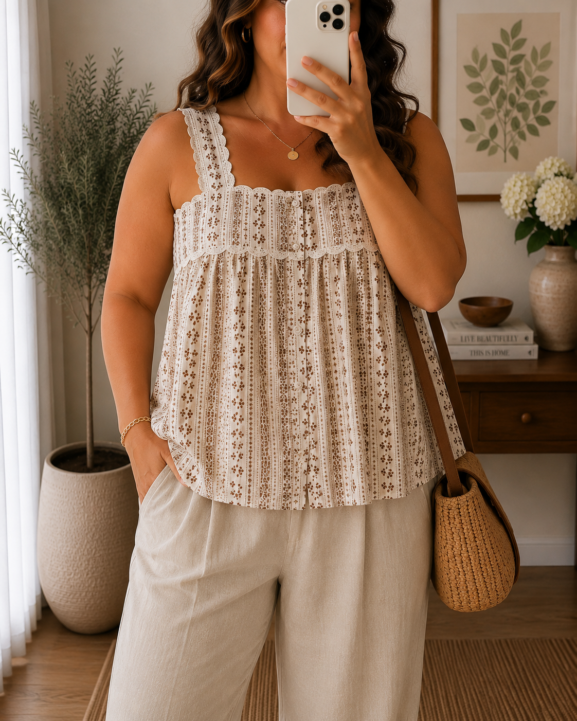Top Bohème Fleuri