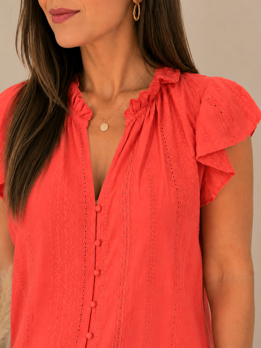 Blouse Élina Corail