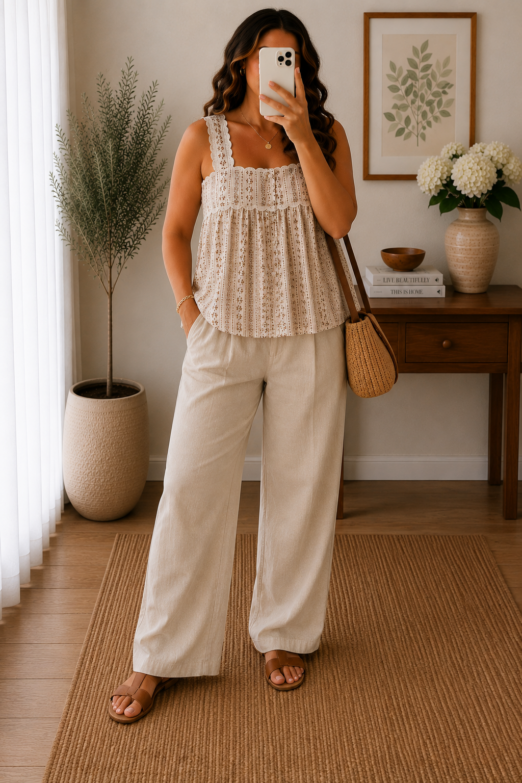 Top Bohème Fleuri