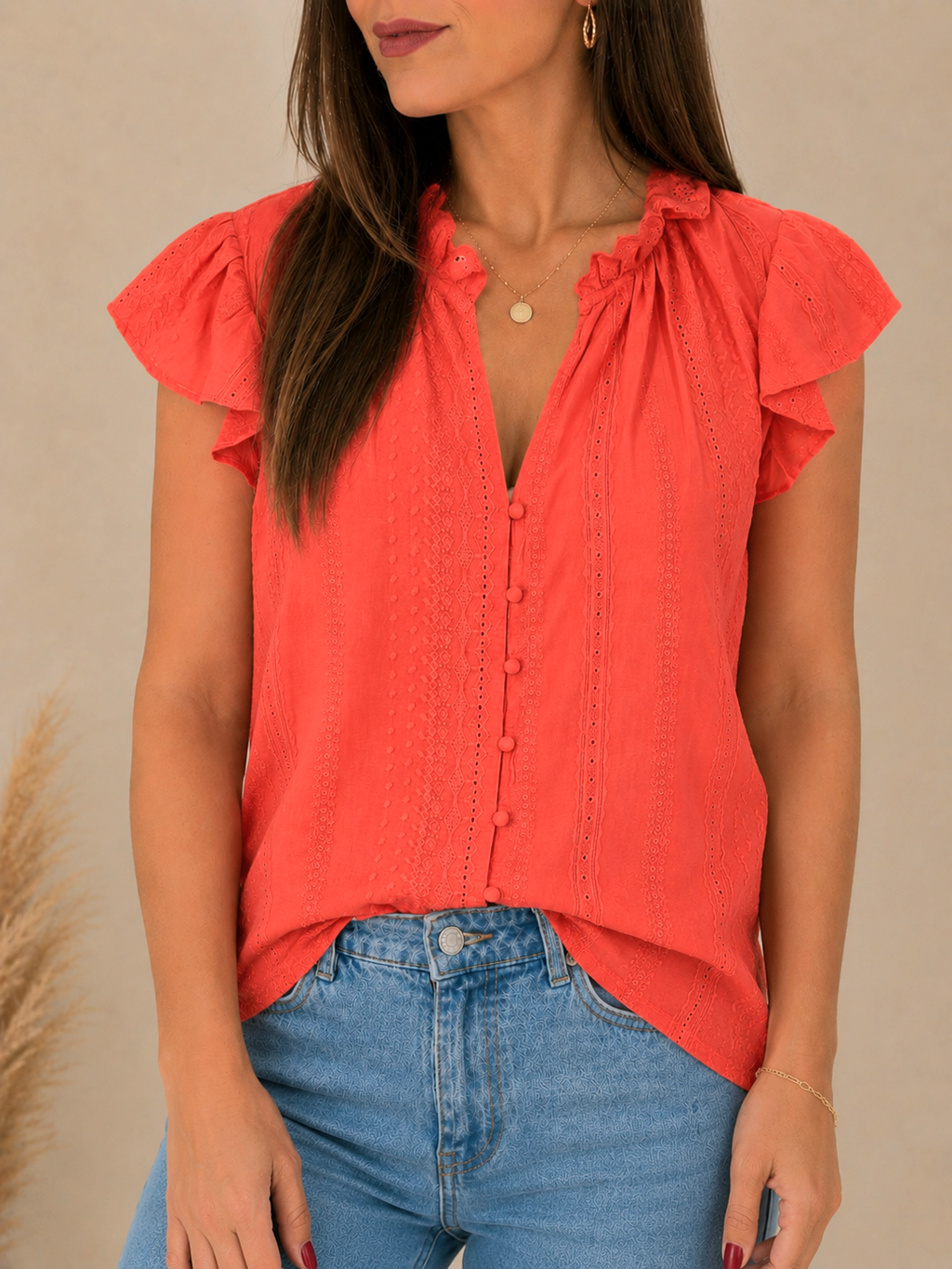 Blouse Élina Corail