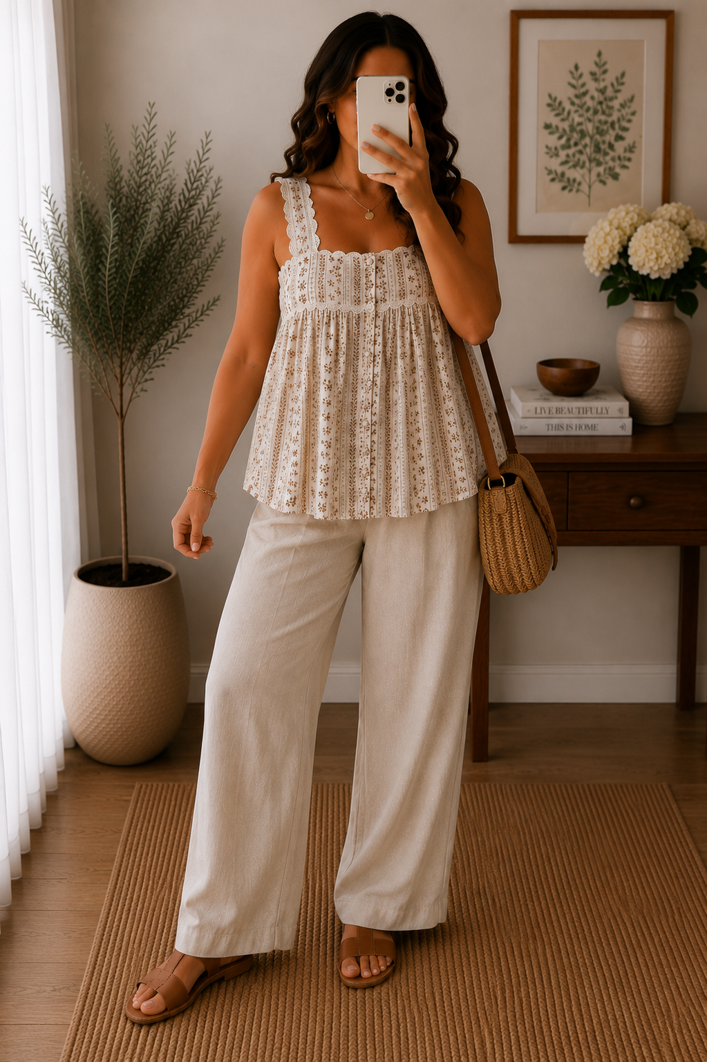 Top Bohème Fleuri
