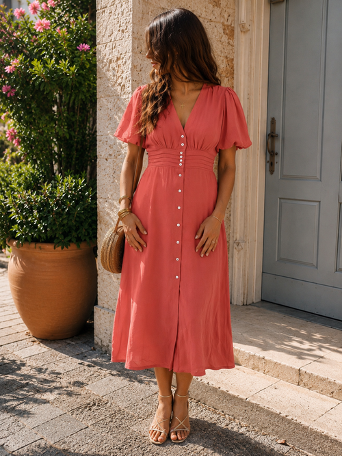 Robe Amélia Terracotta