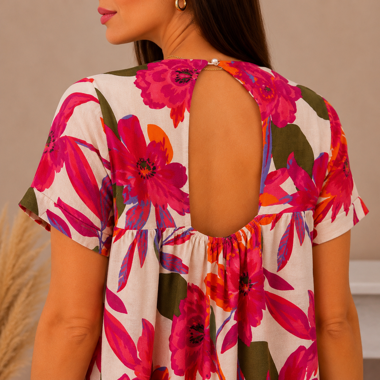 Robe-short LÉANA – Fuchsia